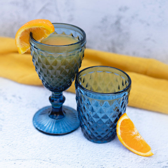 Set de 6 Gobelets en Verre Diamond Colorés 22 cl - Amefa