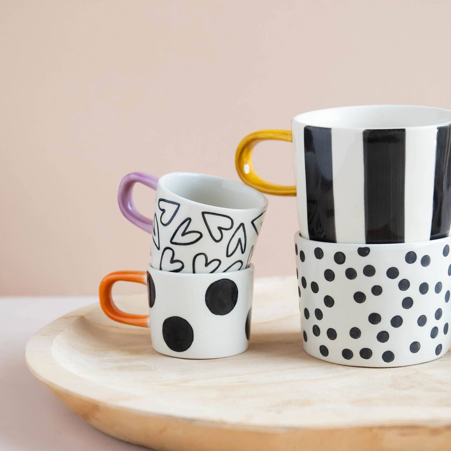 Mug à Rayures Larges Monochromes - Caroline Gardner