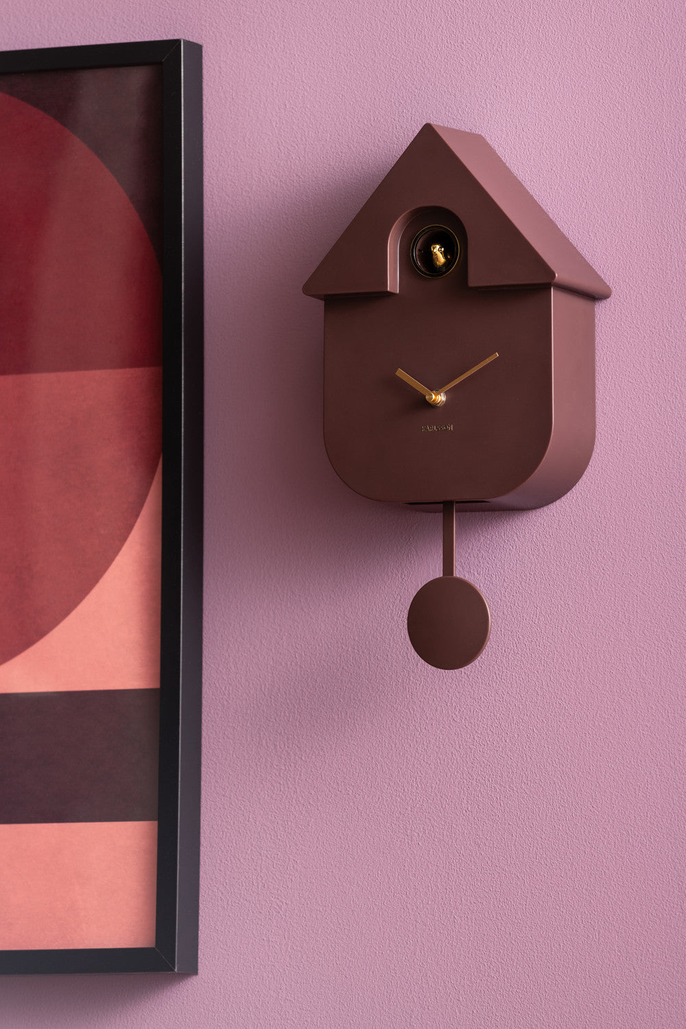 Horloge Pendule Coucou Finitions Dorées - Present Time