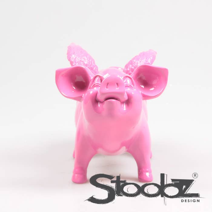 TIRELIRE COCHON AILÉ STOOBZ 14X25X15 CM | TIRELIRE |