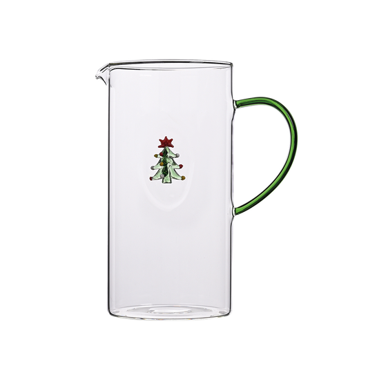 Pichet en Verre Sapin de Noël ou Père Noël 3D - Opjet