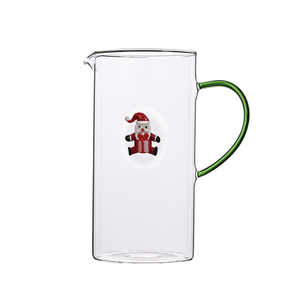 Pichet en Verre Sapin de Noël ou Père Noël 3D - Opjet