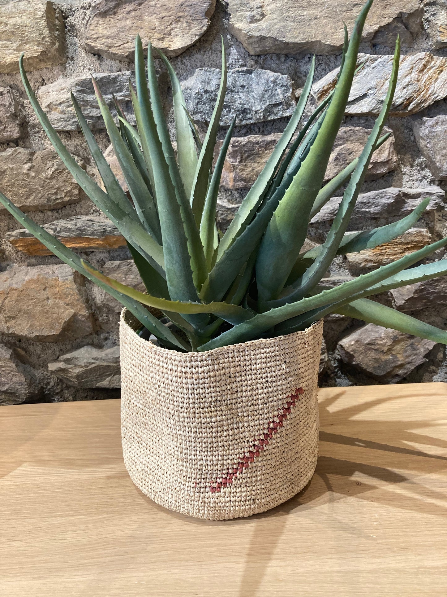 Cache-Pot en Raphia