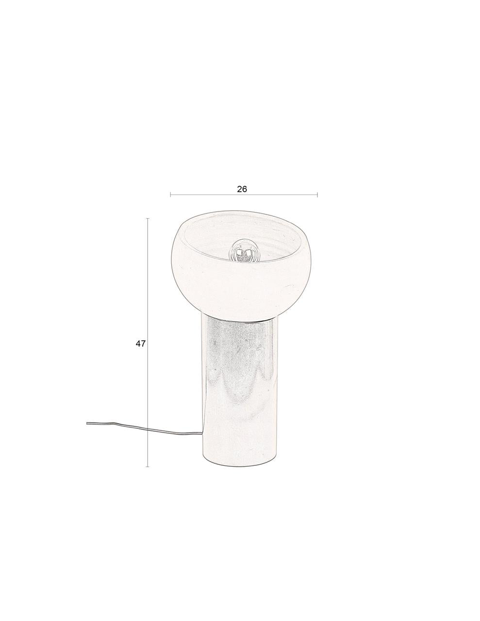 Lampe de table Zahra en Terre Cuite Zahra - DutchBone