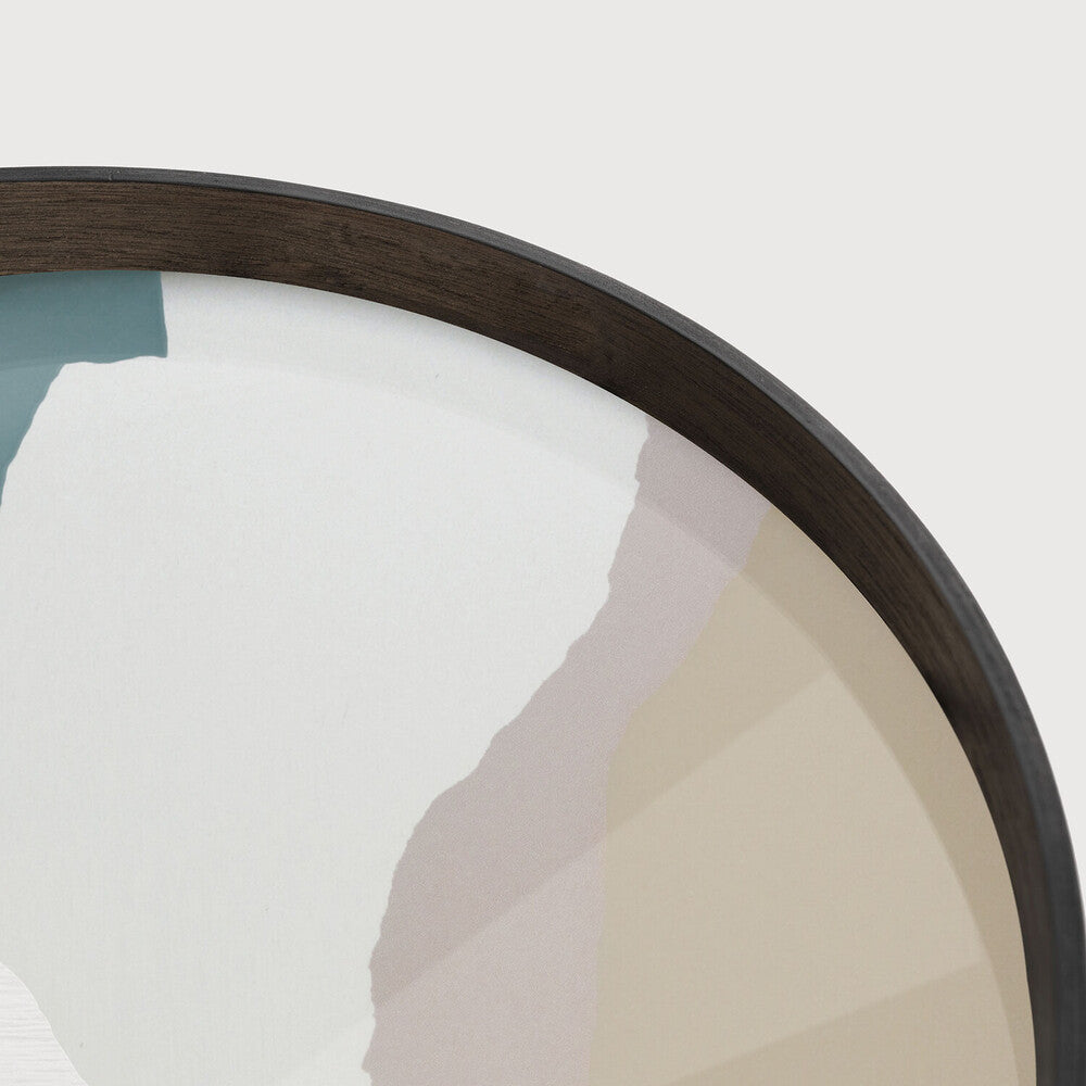 Plateau Rond en Verre Sérigraphié Sabi Wabi D.61 cm - Ethnicraft