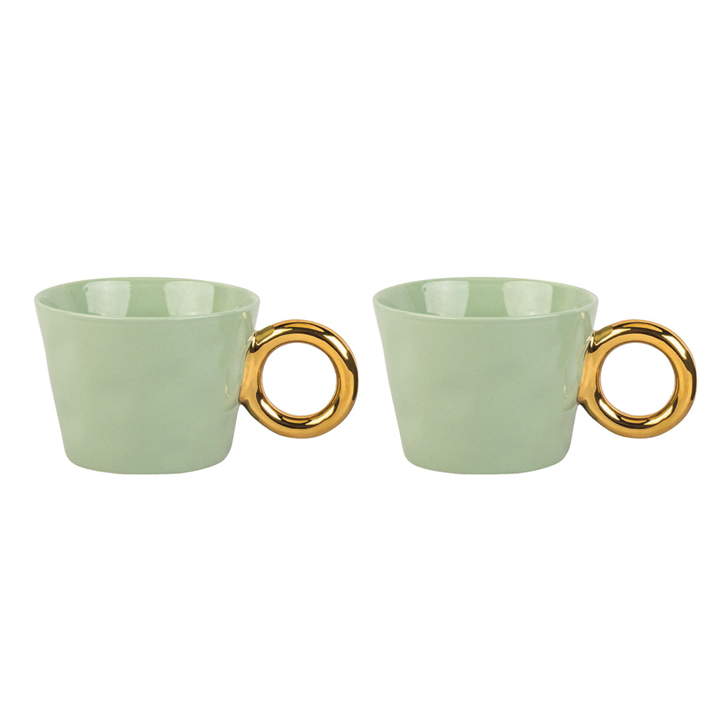 Set de 2 Tasses Matins Calins en Faïence 360 ml - Opjet