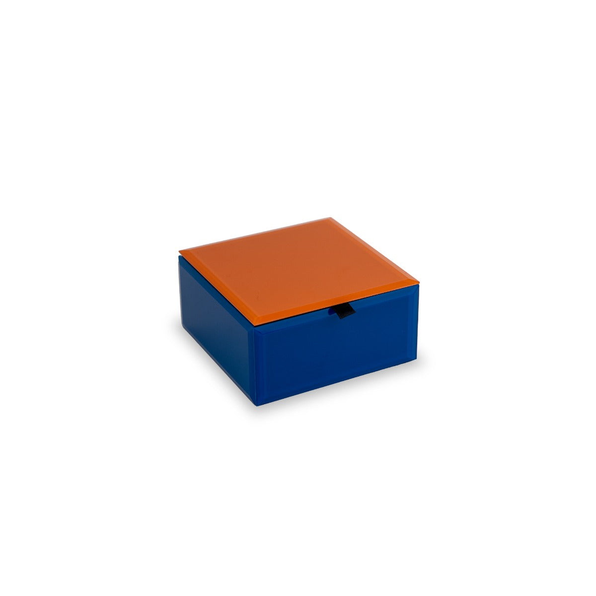 Boîte à Bijoux Rétro en Verre Orange & Bleu - WD Lifestyle