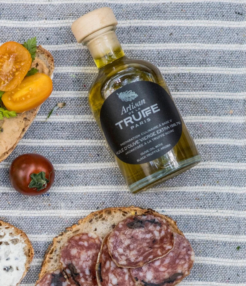 Huile d'Olive Vierge Extra Saveur Truffe Noire 100ml - Artisan de la Truffe
