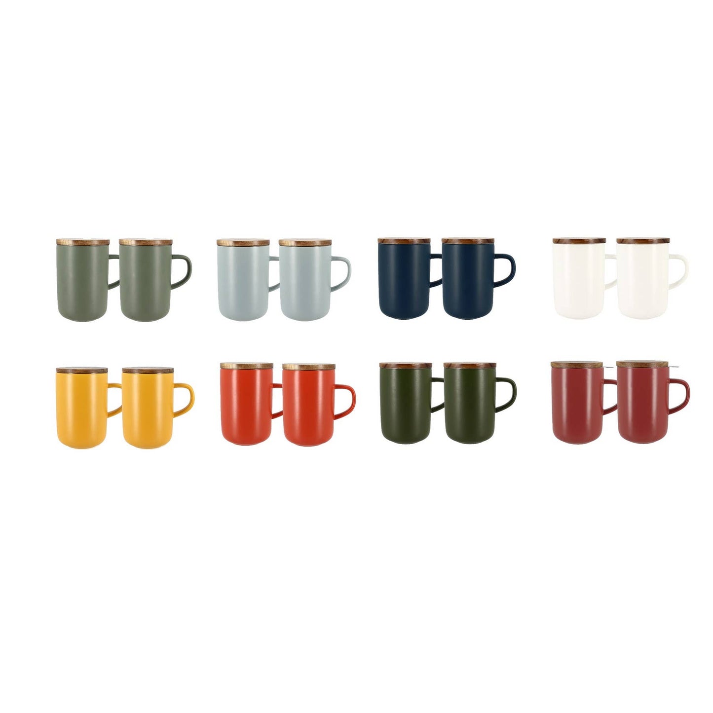 Mug Tisanière en Grès et Filtre en Inox 475 ml - Ogo Living