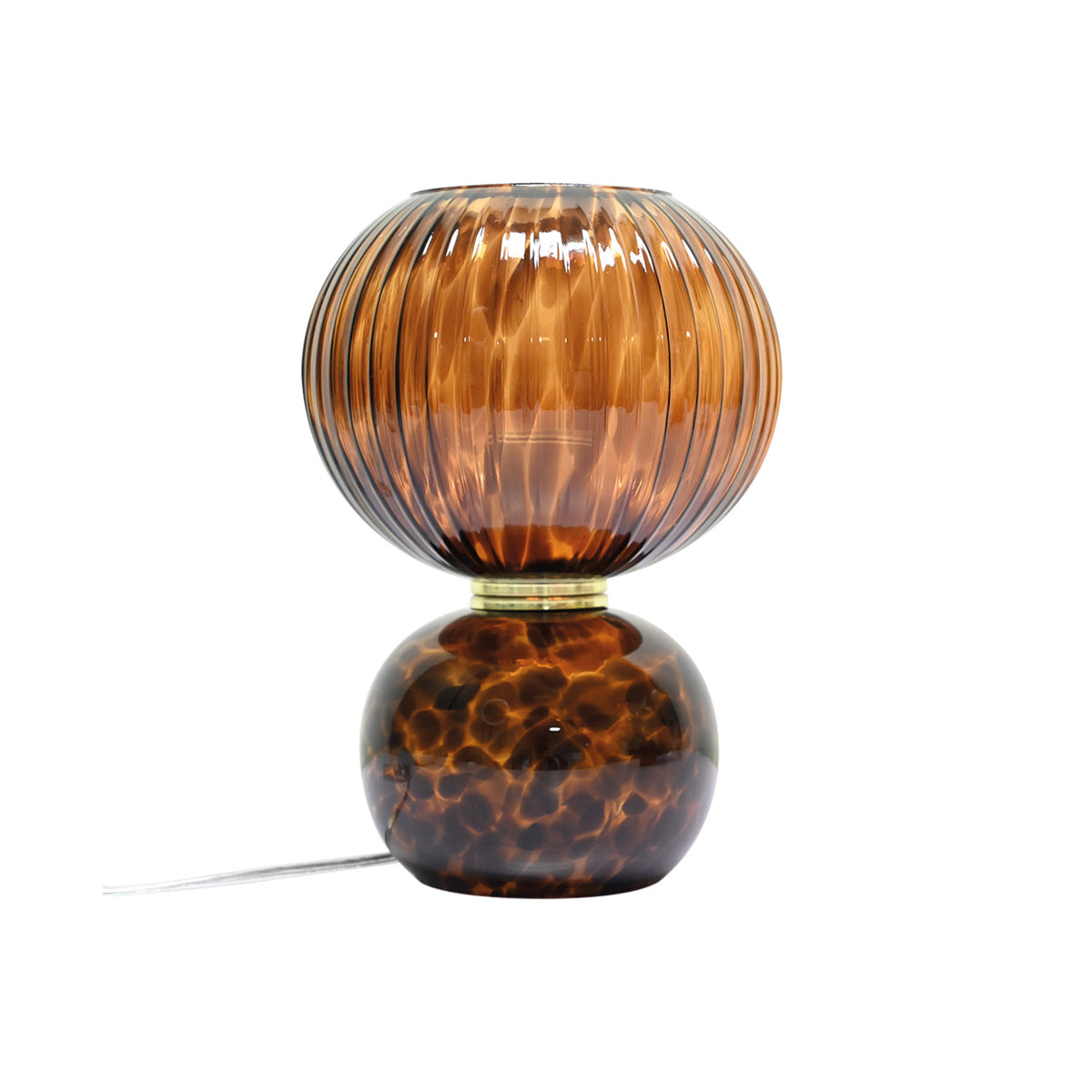 Lampe de Table Adonis en Verre Moucheté Léopard - Opjet