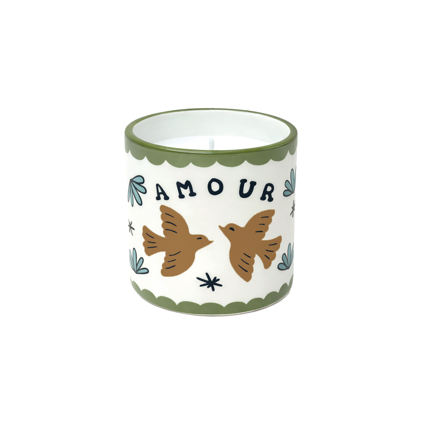 Bougie Muse Amour Oiseaux Senteur Ambre - Opjet