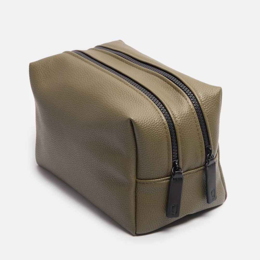 Grande trousse de toilette verte