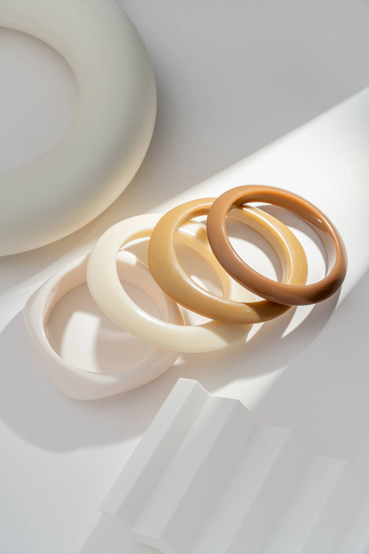 Bracelets Résine Dégradé Couleurs Formes Mixtes