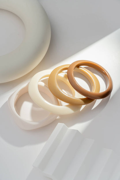 Bracelets Résine Dégradé Couleurs Formes Mixtes