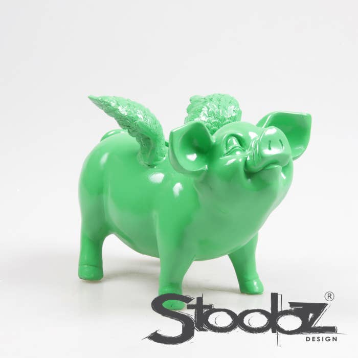 TIRELIRE COCHON AILÉ STOOBZ 14X25X15 CM | TIRELIRE |
