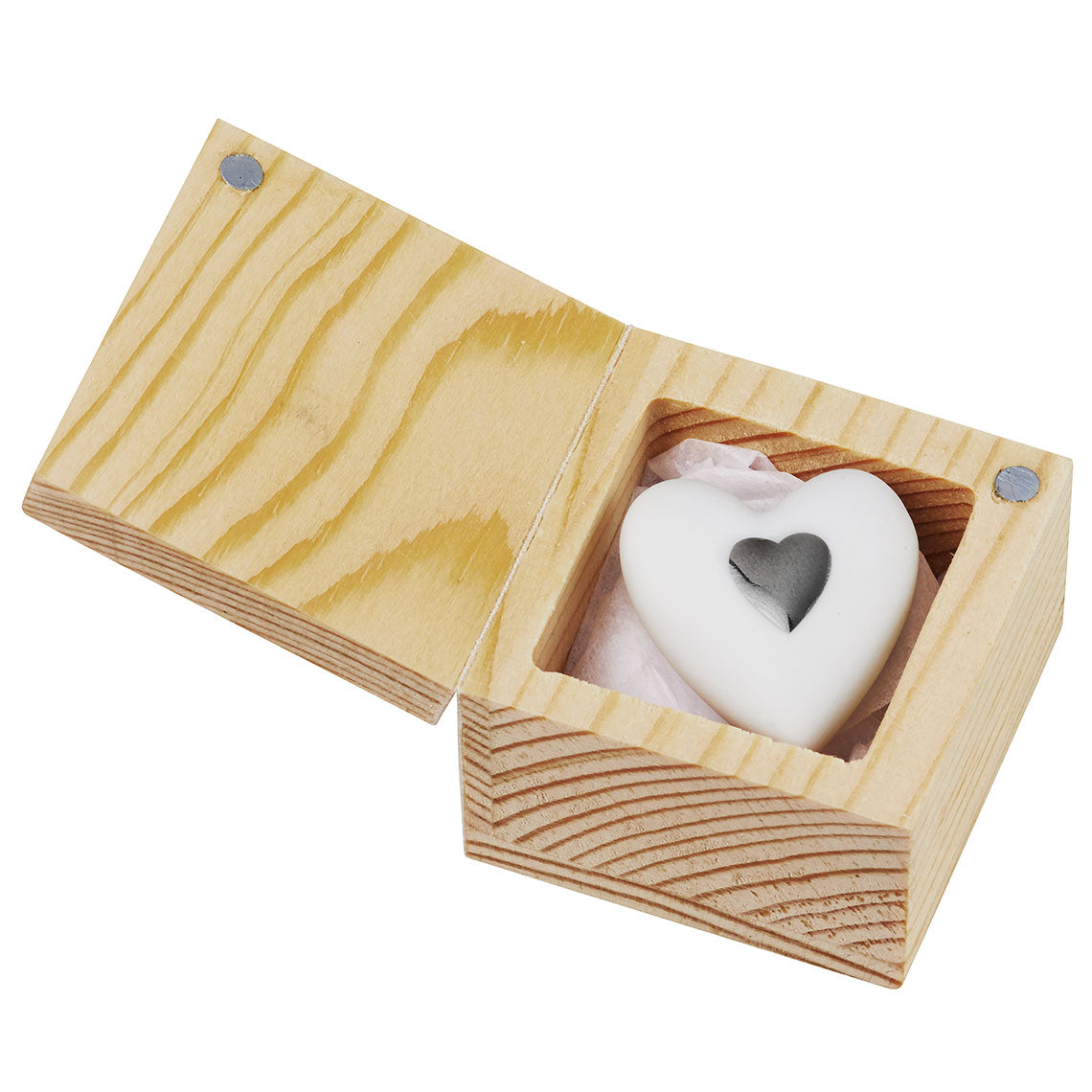 Cœur en porcelaine avec détail argenté "Heart to Go" - Räder