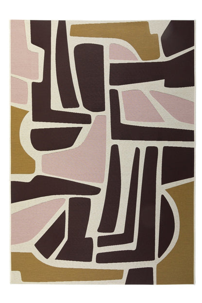 Tapis d’Extérieur Tamara Géométrique Bleu ou Prune 160 x 230 cm - Idaho