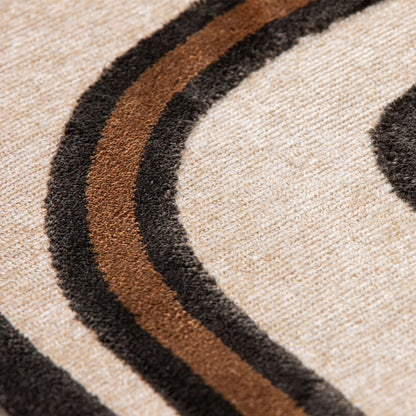 Tapis Toffee 160x230 en Viscose - Idaho Éditions