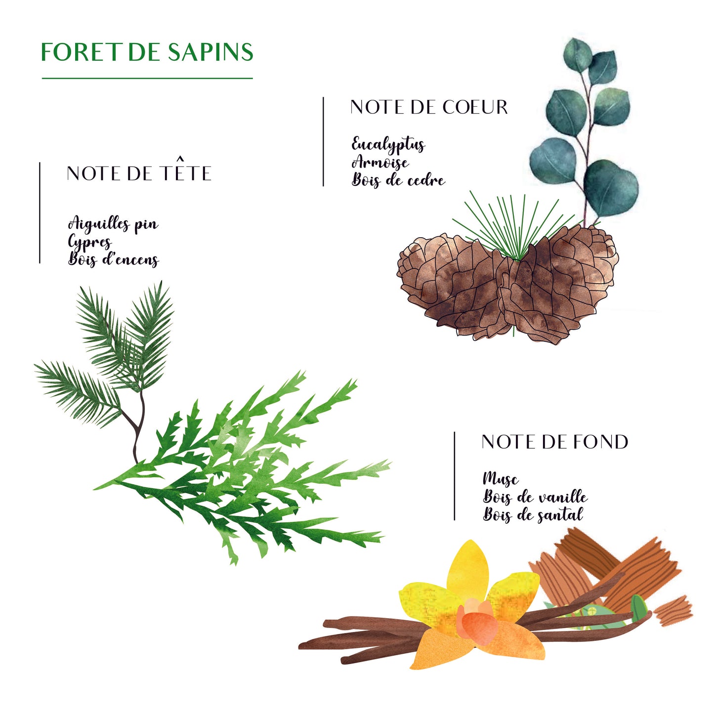 Bougie Dorée Parfumé Forêt de Sapin Dinanderie - Côté Bougie