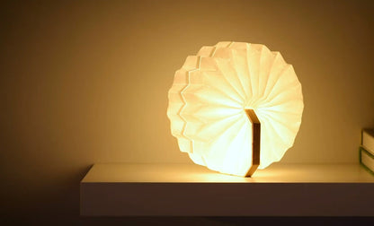 Lampe Accordéon Modulable 360° en Bois - Gingko