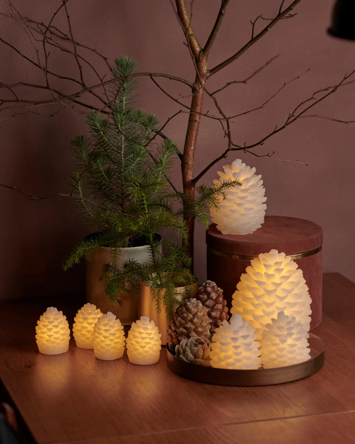 Set de 2 Bougies Led Pomme de Pain Clara - Sirius