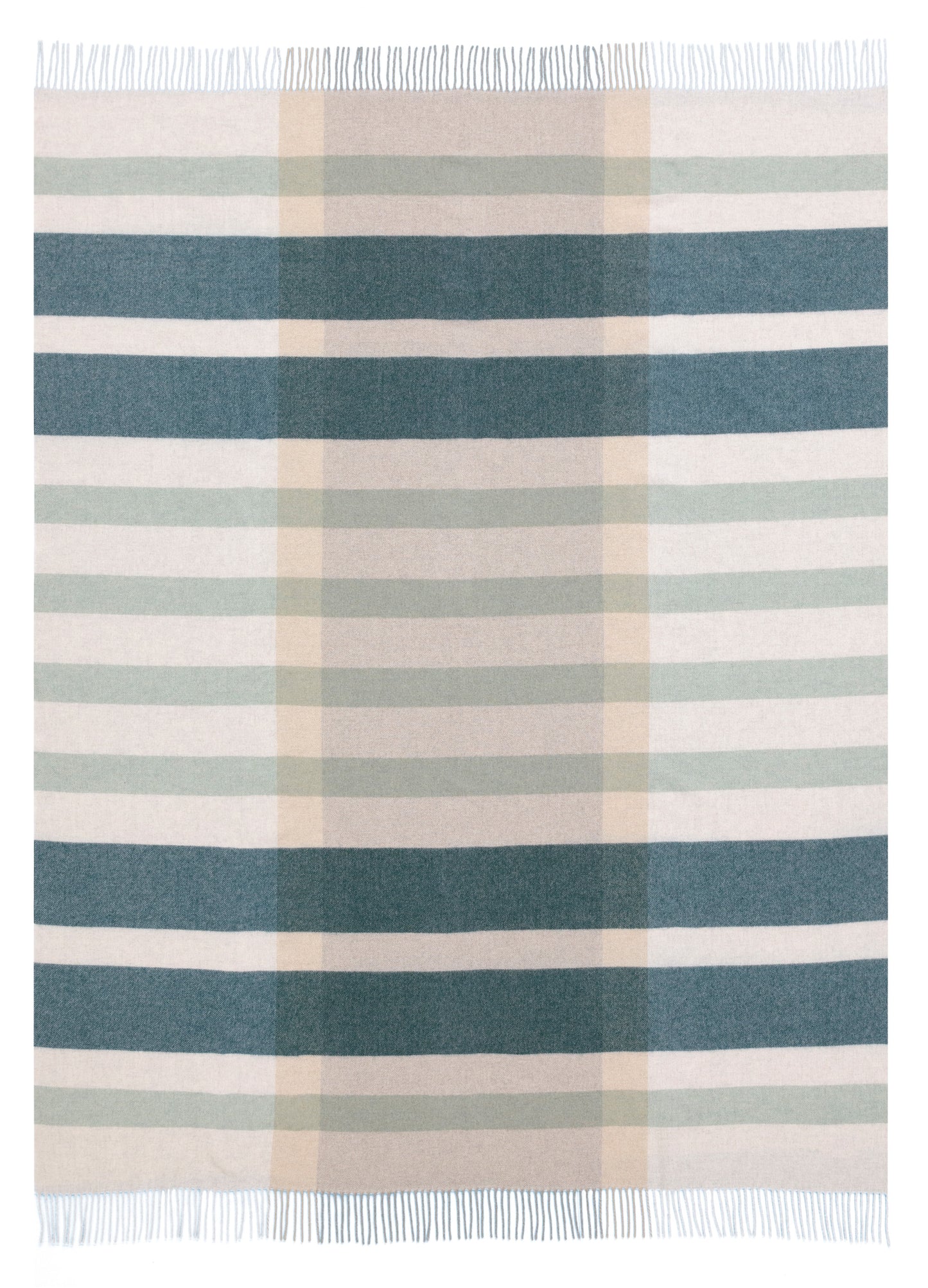 Plaid en Cachemire teal Charming - Biederlack