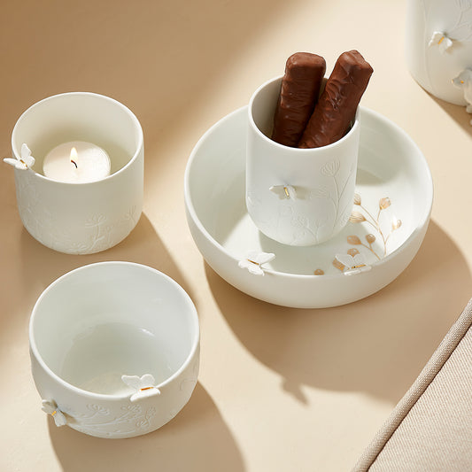 Coupelle en Porcelaine Papillon 3D - RĂ€der