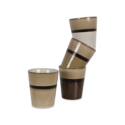 Set de 4 Tasses Verres à Thé / Café en Grès - Opjet