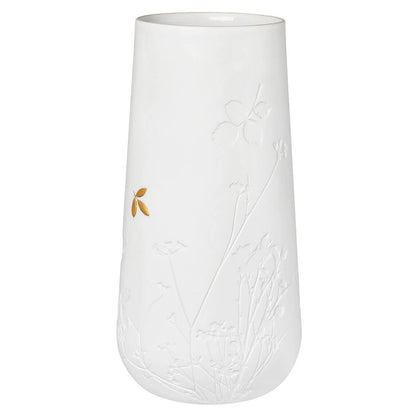 Vase en Porcelaine Feuilles Dorées H.21 cm / H.25 cm - Räder
