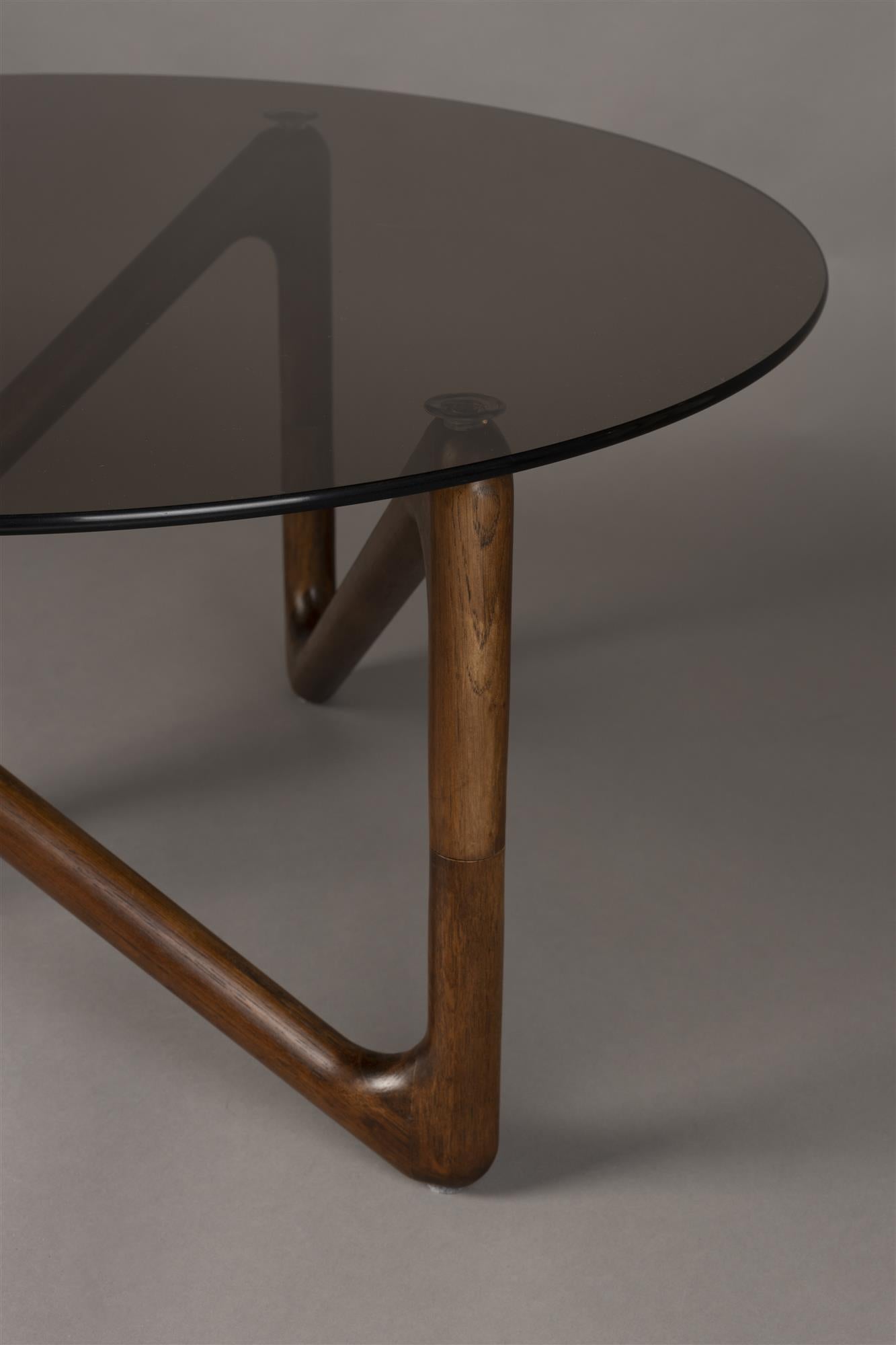 Table Basse Naia en Chêne et Verre - DutchBone