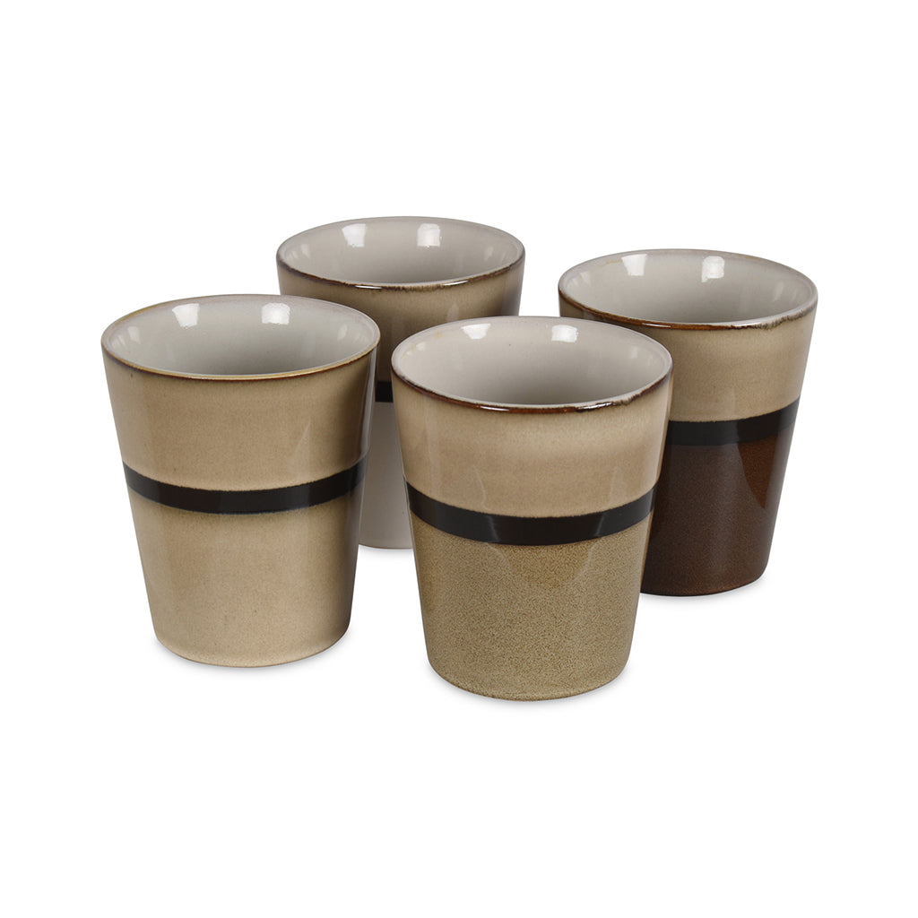 Set de 4 Tasses Verres à Thé / Café en Grès - Opjet