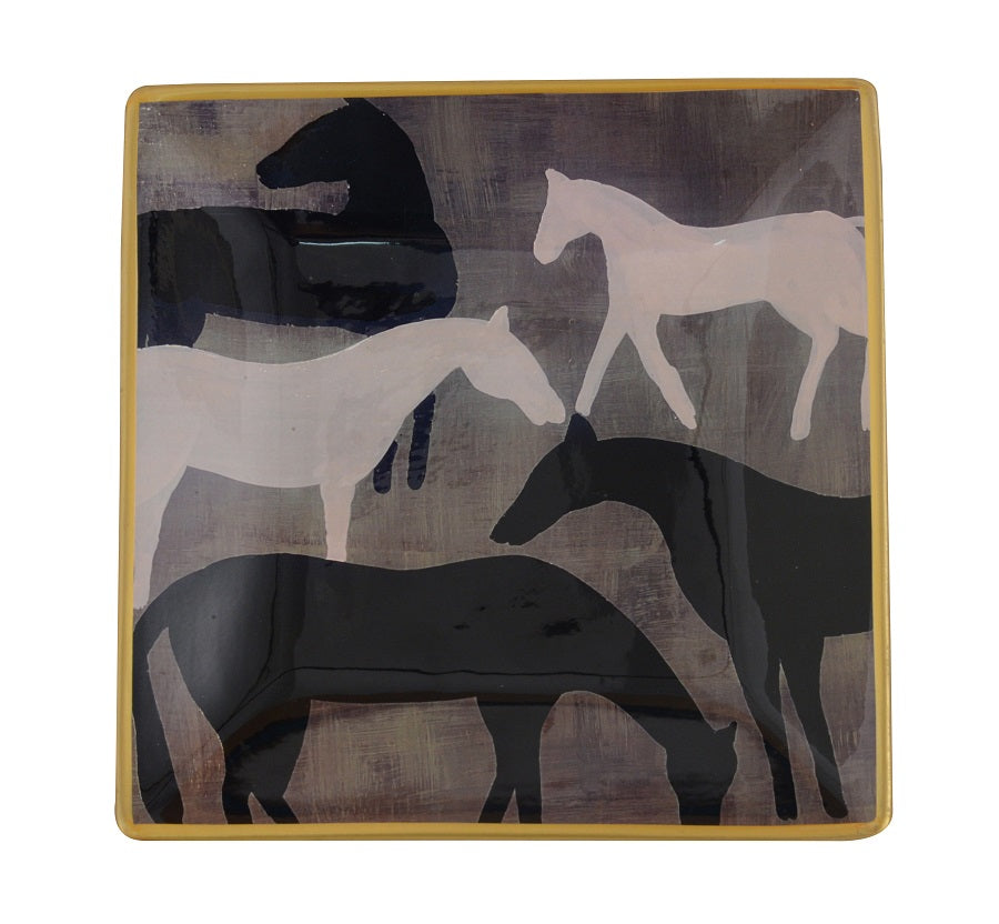 Vide-Poche en Céramique "Horse" 24x24 cm - Fancy