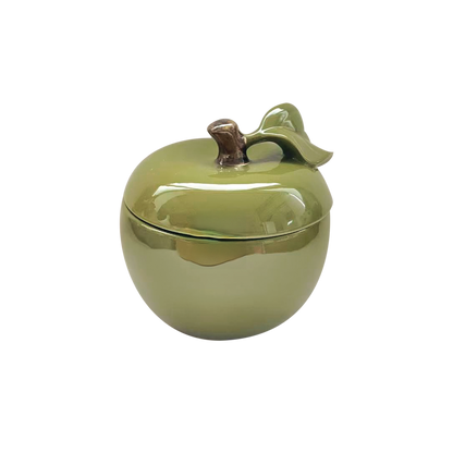 Boîte Pomme Colorée en Dolomite H.17 cm - Opjet