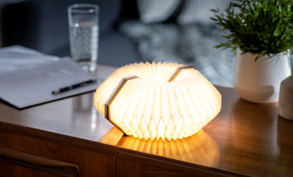 Lampe Accordéon Modulable 360° en Bois - Gingko