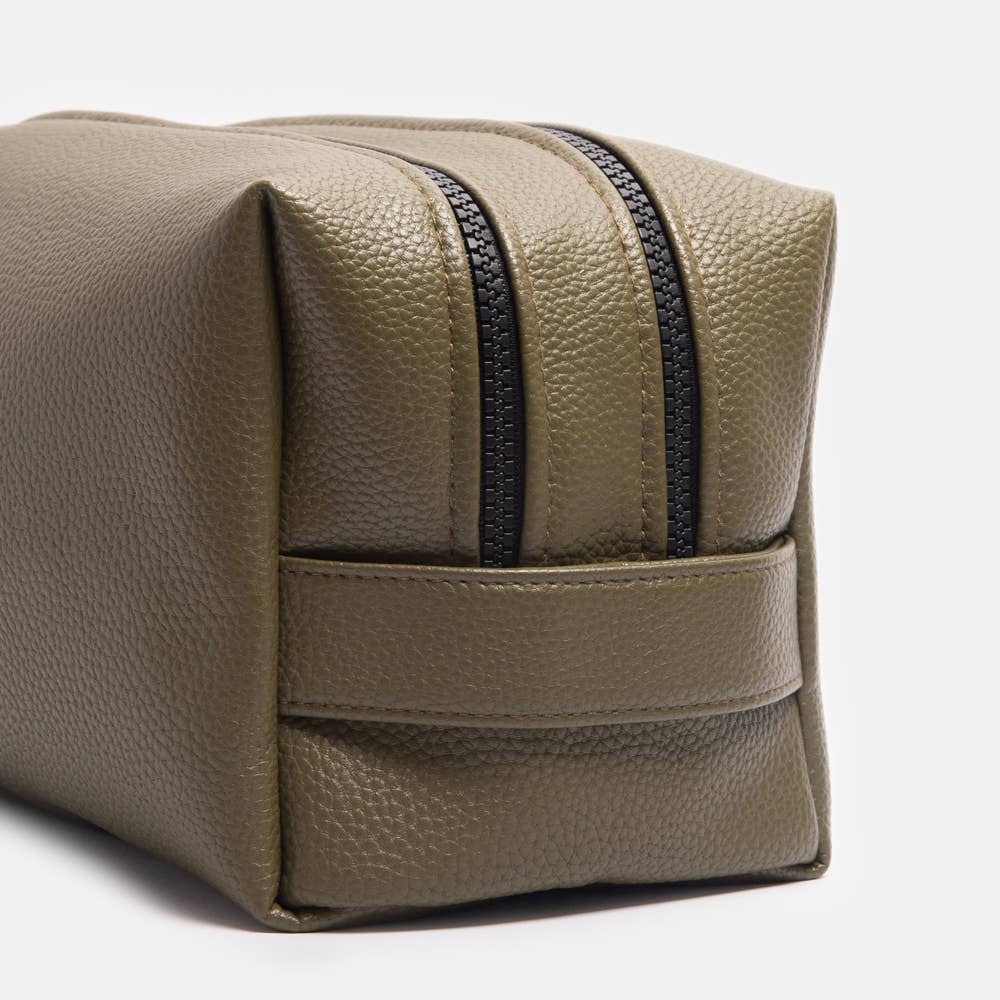 Grande trousse de toilette verte
