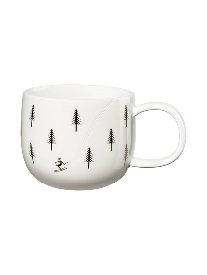 Mug en Porcelaine Blanche Thème Hiver - Asa