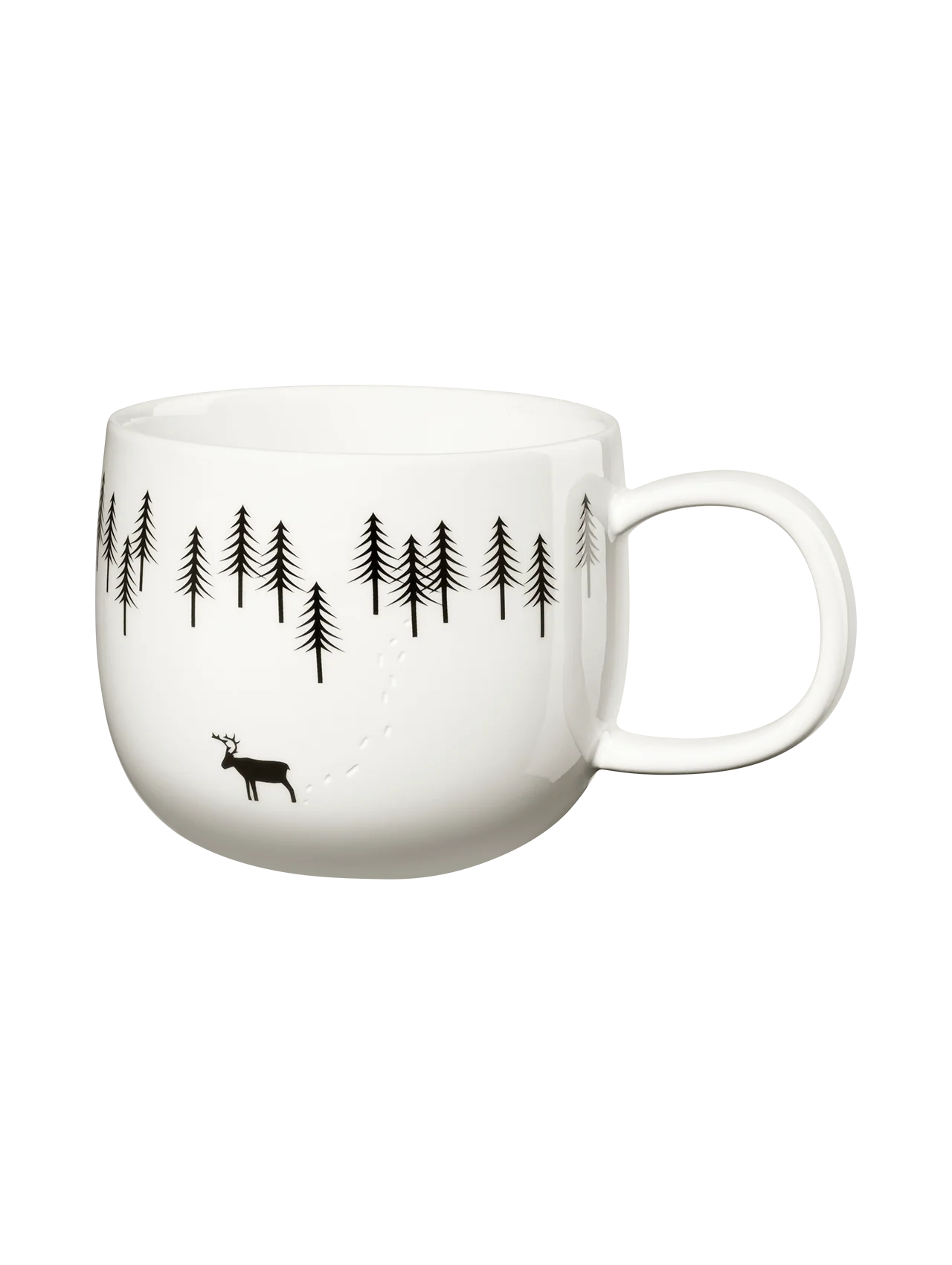 Mug en Porcelaine Blanche Thème Hiver - Asa