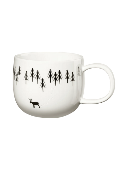 Mug en Porcelaine Blanche Thème Hiver - Asa