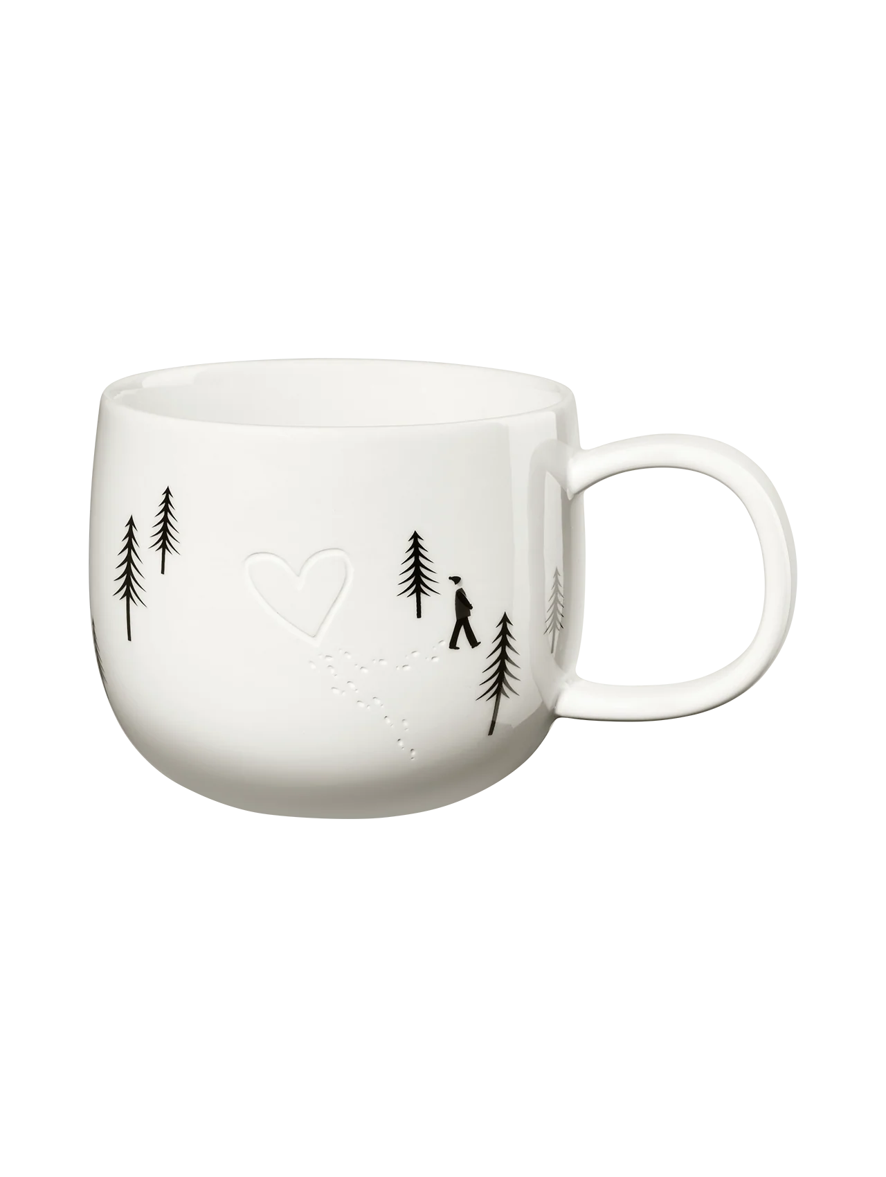 Mug en Porcelaine Blanche Thème Hiver - Asa