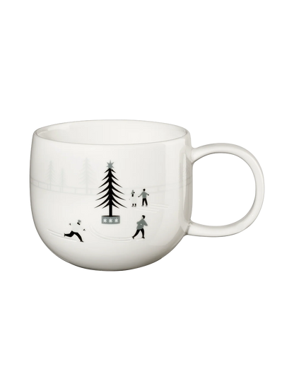 Mug en Porcelaine Blanche Thème Hiver - Asa