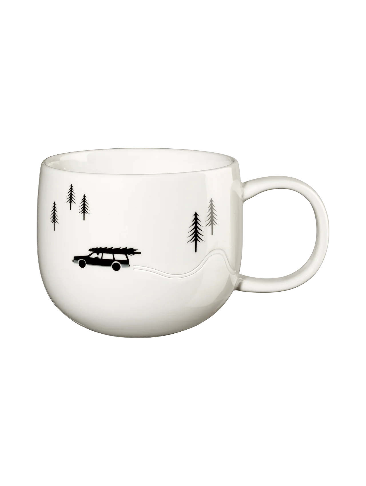 Mug en Porcelaine Blanche Thème Hiver - Asa