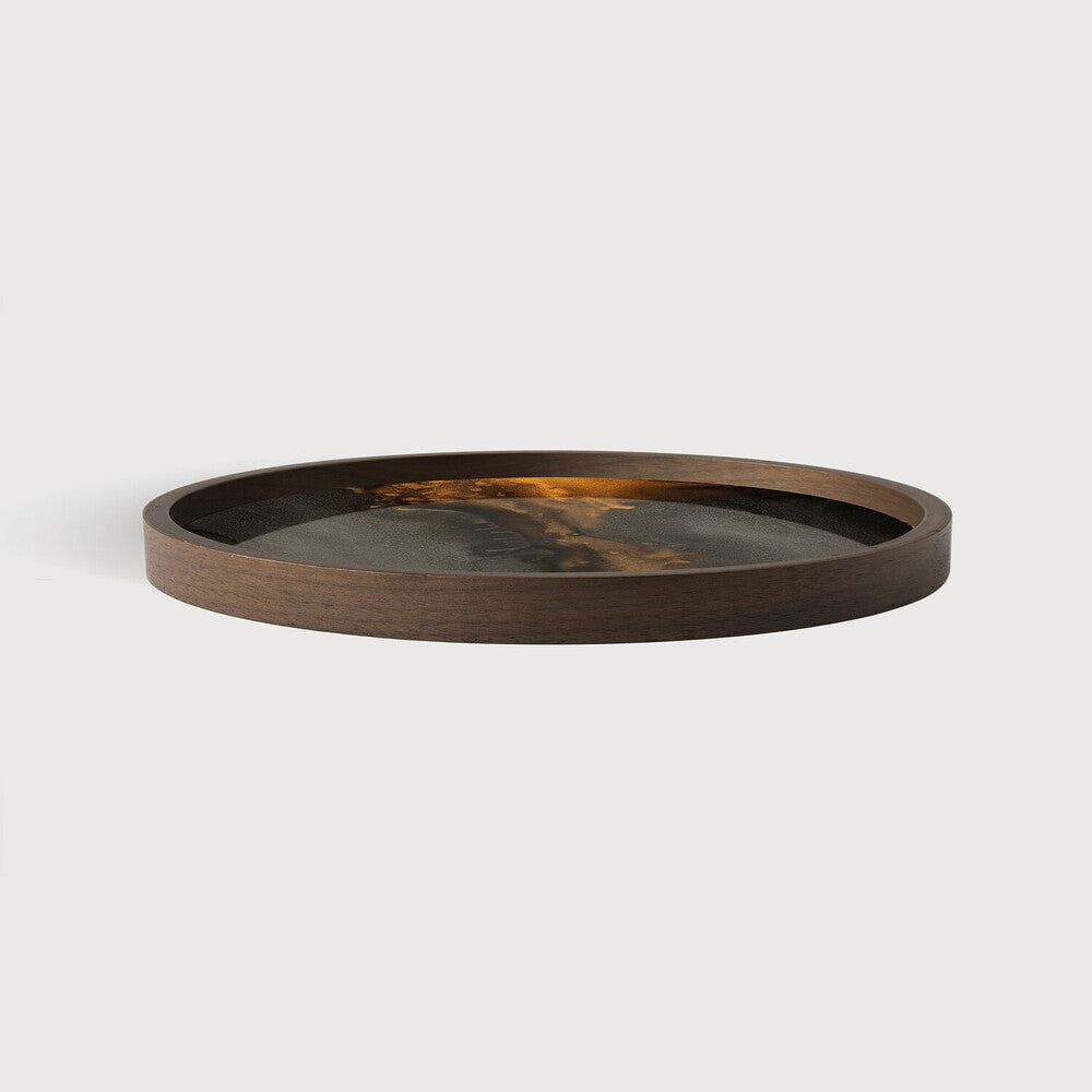 Plateau Bronze Valet Wooden Rim 30cm - Ethnicraft