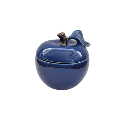 Boîte Pomme Colorée en Dolomite H.17 cm - Opjet