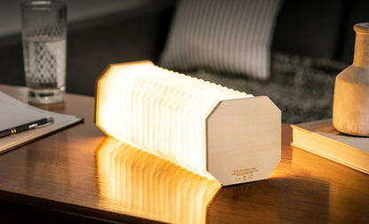 Lampe Accordéon Modulable 360° en Bois - Gingko