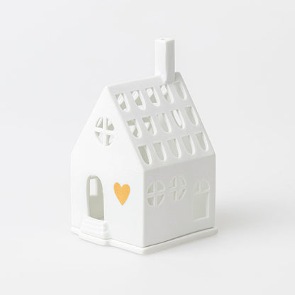 Photophore en Porcelaine Petite Maison Coeur - Räder
