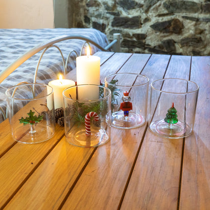 Lot de 4 Gobelets de Noël en verre borosilicate - WD Lifestyle