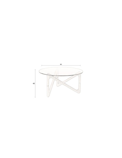 Table Basse Naia en Chêne et Verre - DutchBone