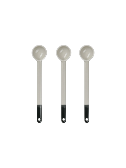 Set de 3 Cuillères Bicolore à Café en Porcelaine Black Currant - Asa