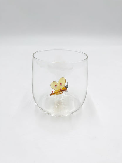 Verre à Eau avec Détails 3D Soufflé - Jacques Flamant