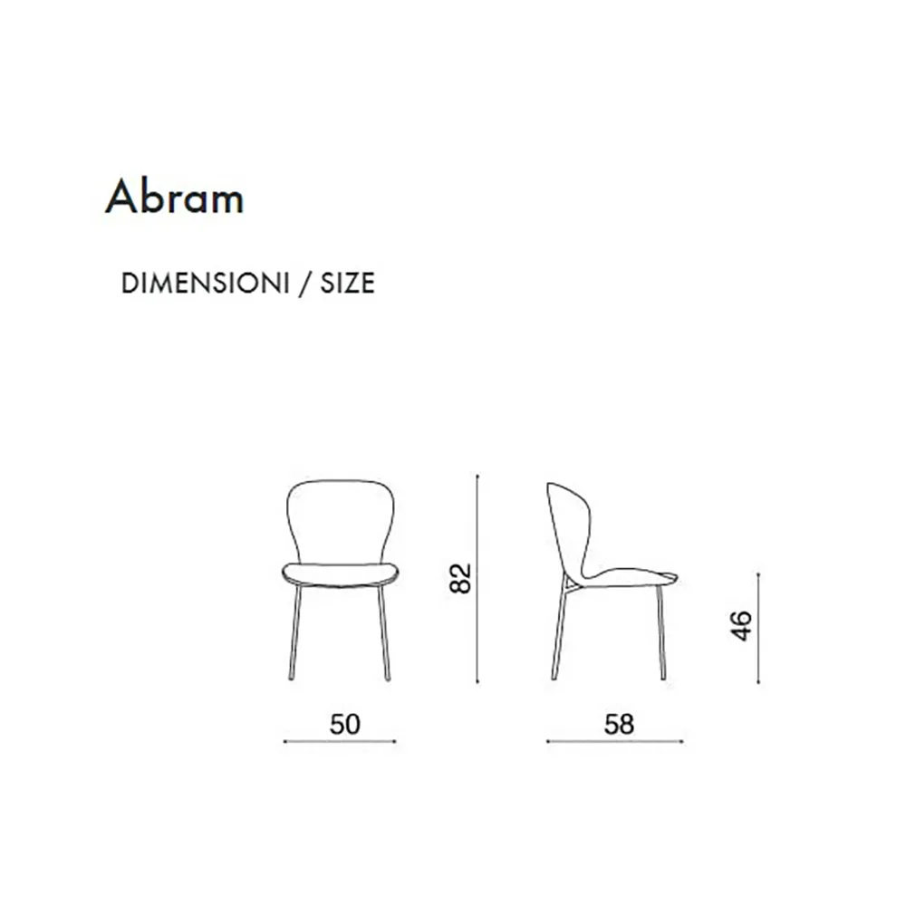 Set de 2 Chaises Rembourrées en Tissu Bouclé Abram - Capodarte